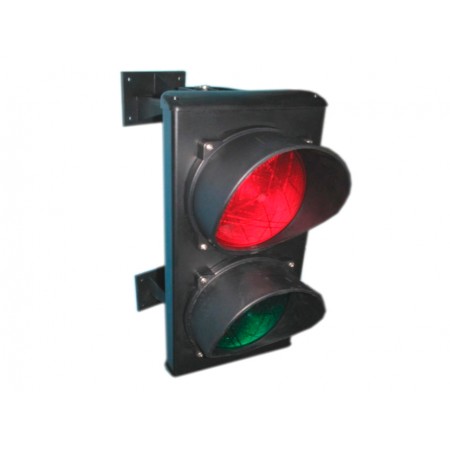 Светофор светодиодный, 2-секционный, красный-зелёный, 230 В.